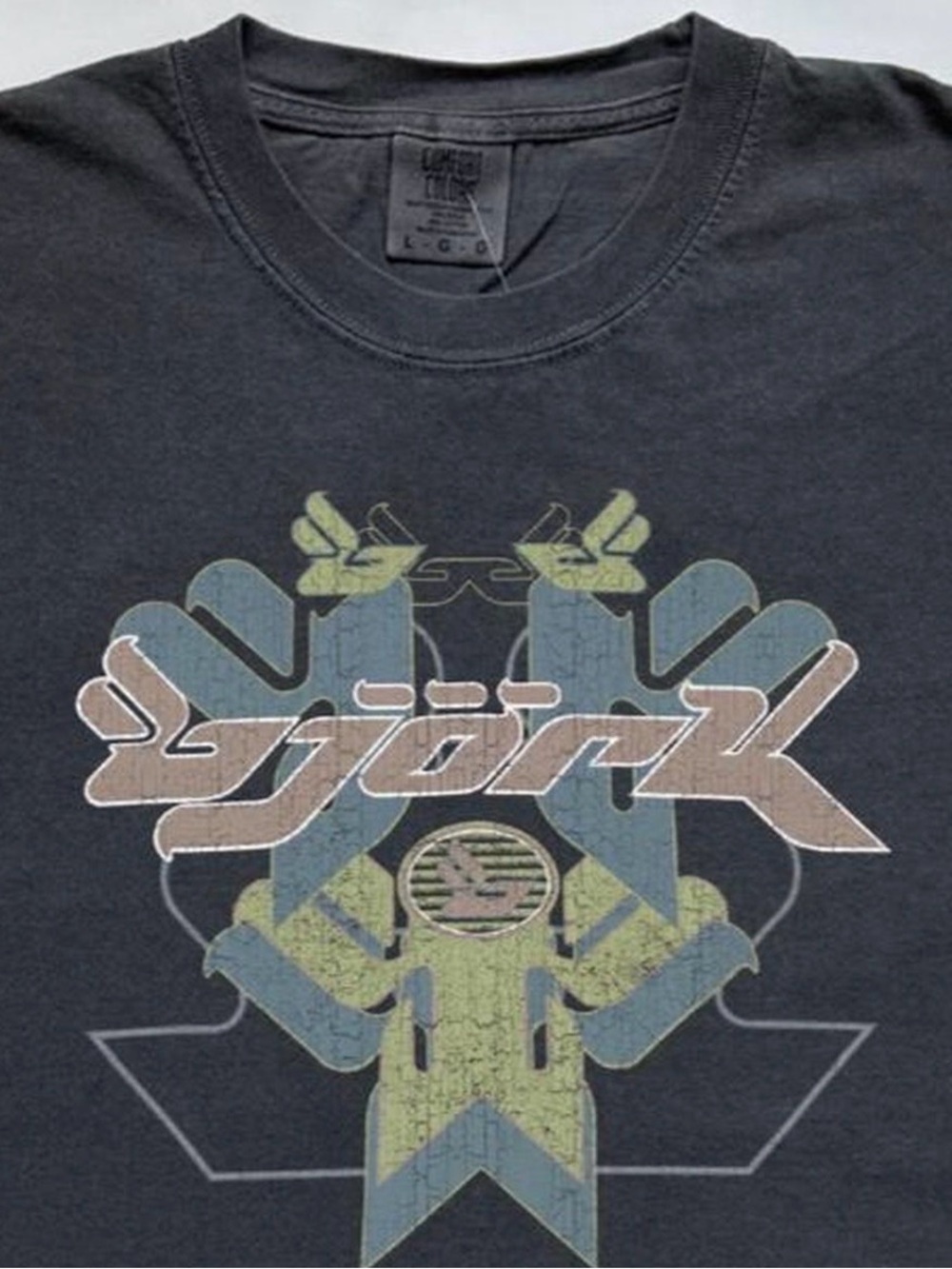 Bjork isometric logo tee vintage modern tshirt reprint